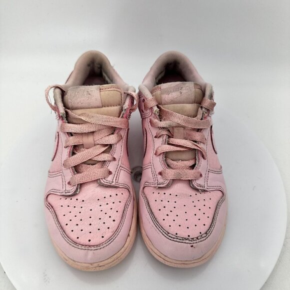 Nike Dunk Low SE Youth Sz 1Y AA3146 601 Triple Prism Pink Leather Training Shoes - Picture 3 of 14